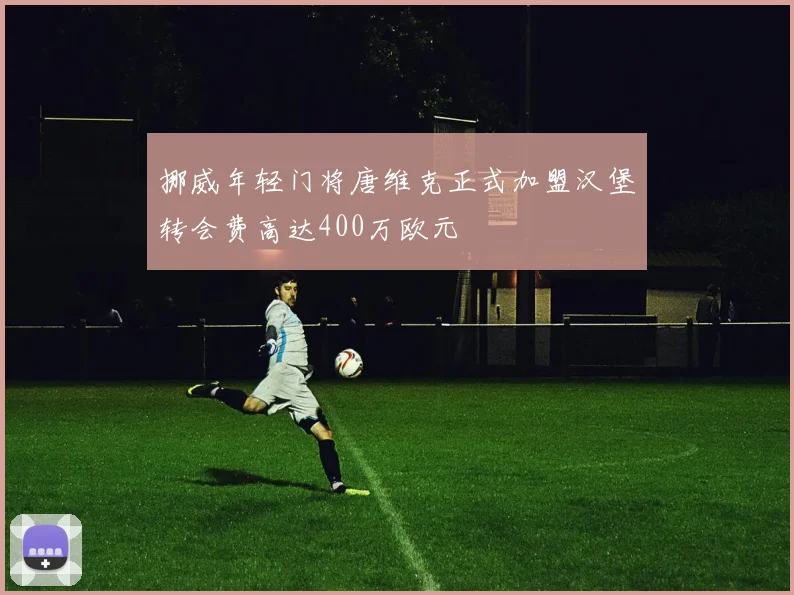 挪威年轻门将唐维克正式加盟汉堡转会费高达400万欧元