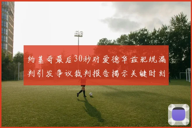 约基奇最后30秒对爱德华兹犯规漏判引发争议裁判报告揭示关键时刻失误